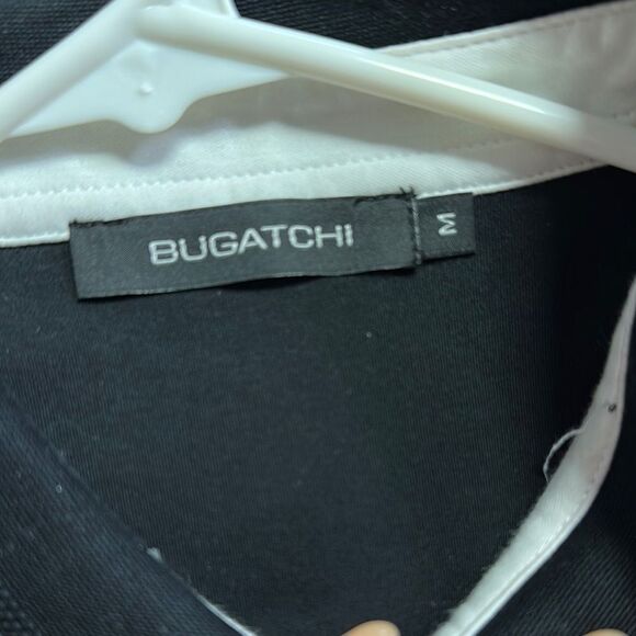 Bugatchi Black Polo Shirt Classic Design - Picture 2 of 4